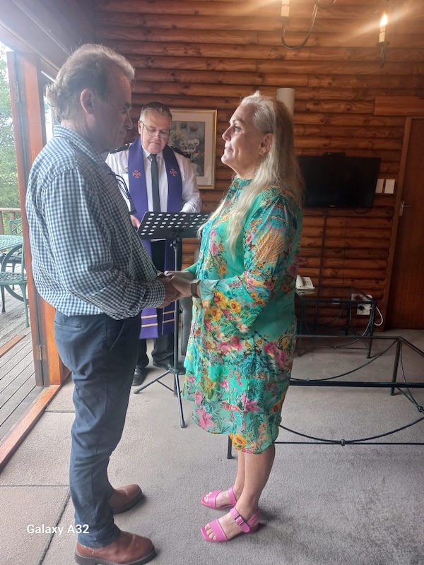Wedding ceremony by Dr. Gerrit Rademeyer in Soekmekaar