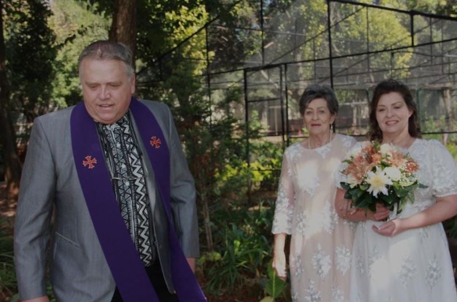Wedding ceremony by Dr. Gerrit Rademeyer in Soekmekaar