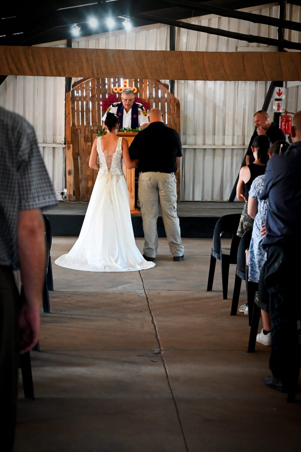 Wedding ceremony by Dr. Gerrit Rademeyer in Soekmekaar